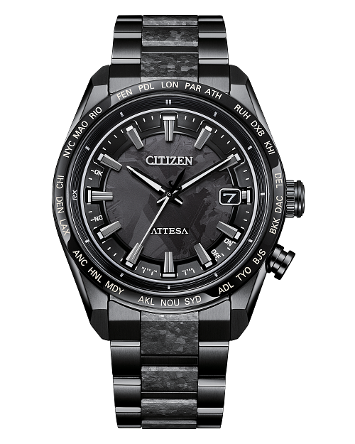 【秀品・限定レア】CITIZEN ATTESA AT8044-72L ATTESA HAKUTO-R Black Dial Super Titanium with DLC Coating